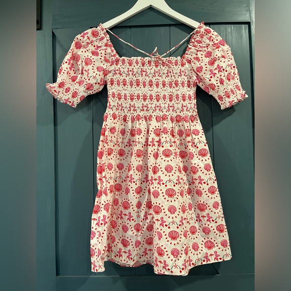 Hill House Athena Nap mermaid Babydoll Ruffle Trim Mini Dress XS - Picture 3 of 7